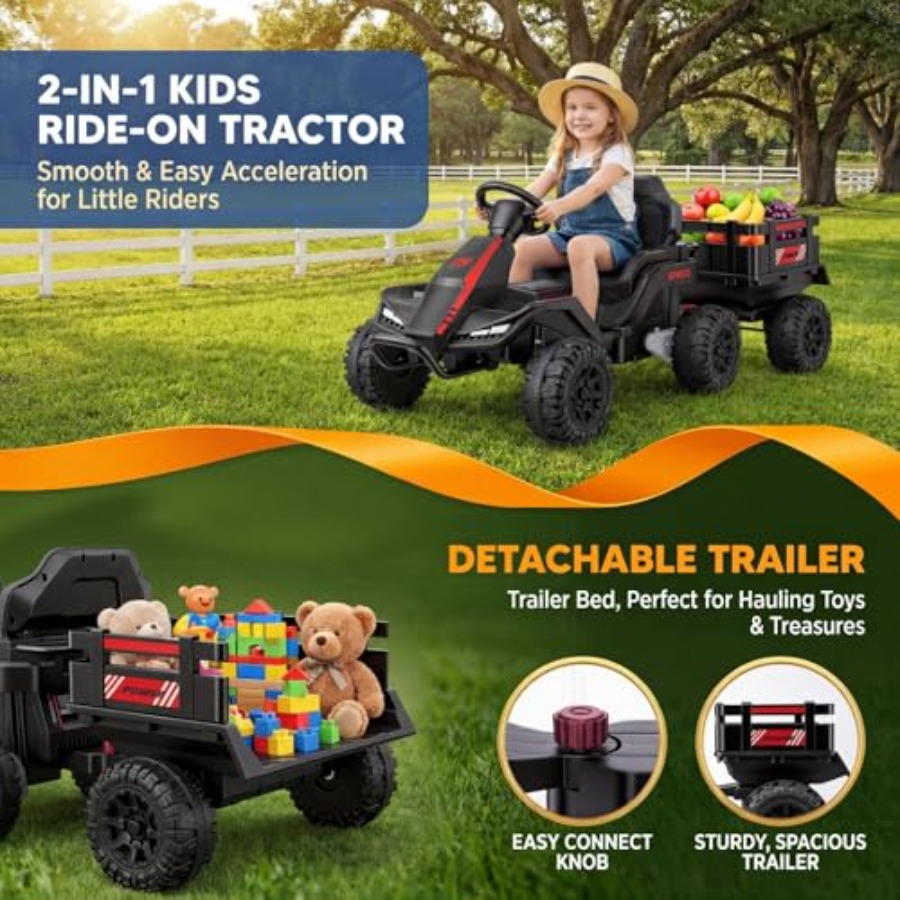 Trator elétrico infantil para  - Kids Outdoor Ride On avaliação e preço