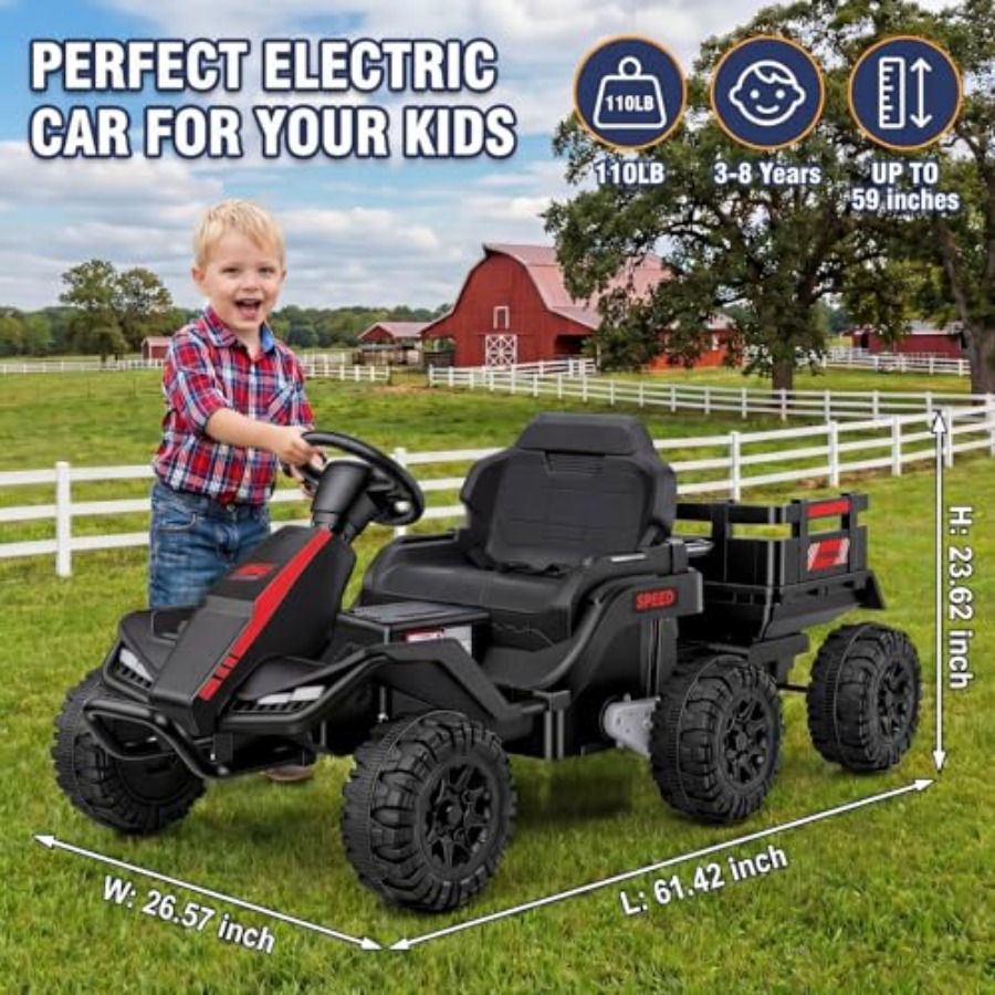 Trator elétrico infantil para  - Kids Outdoor Ride On avaliação e preço