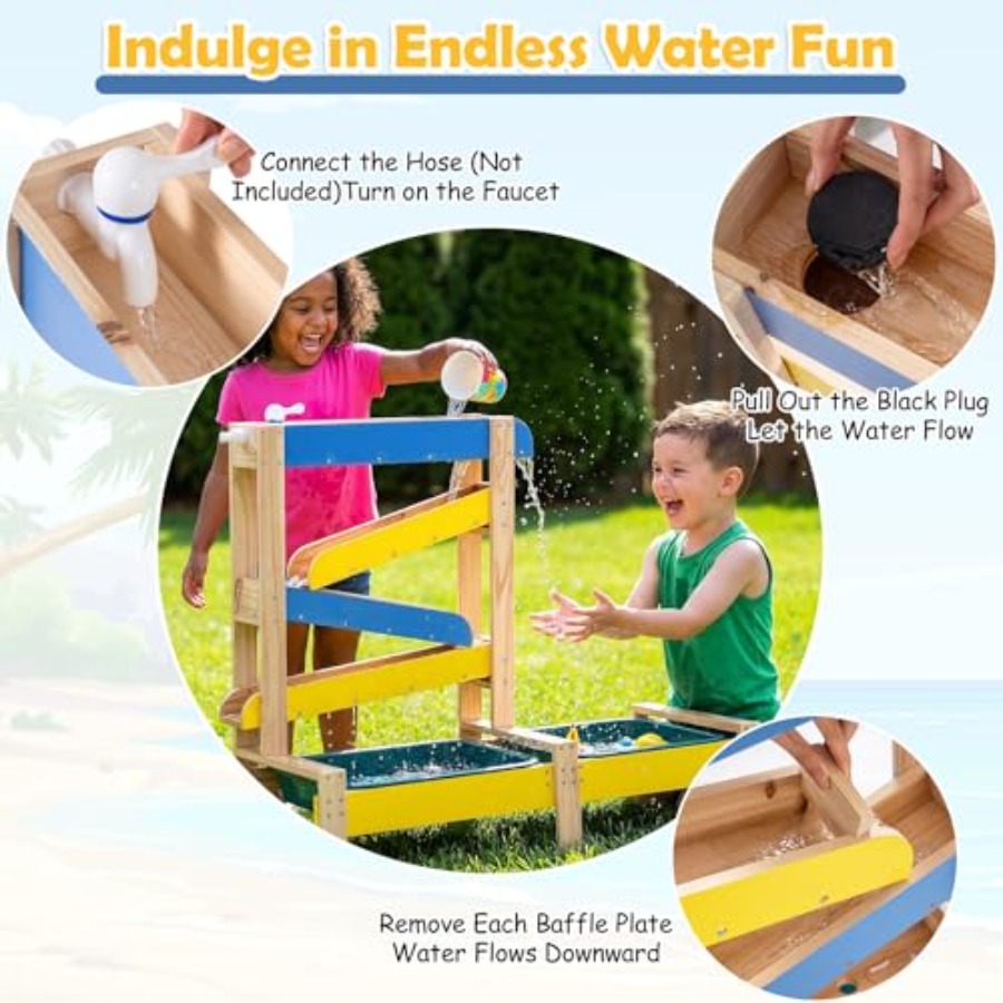 Conjunto de atividades ao ar l - Kids Outdoor Wooden Table avaliação e preço