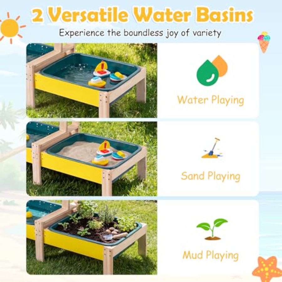 Conjunto de atividades ao ar l - Kids Outdoor Wooden Table avaliação e preço