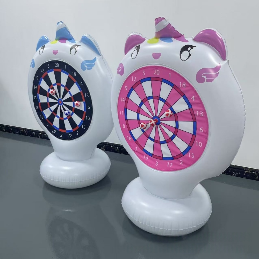 Unicórnio inflável jogando jog - Kids Outdoor Easter Toys avaliação e preço