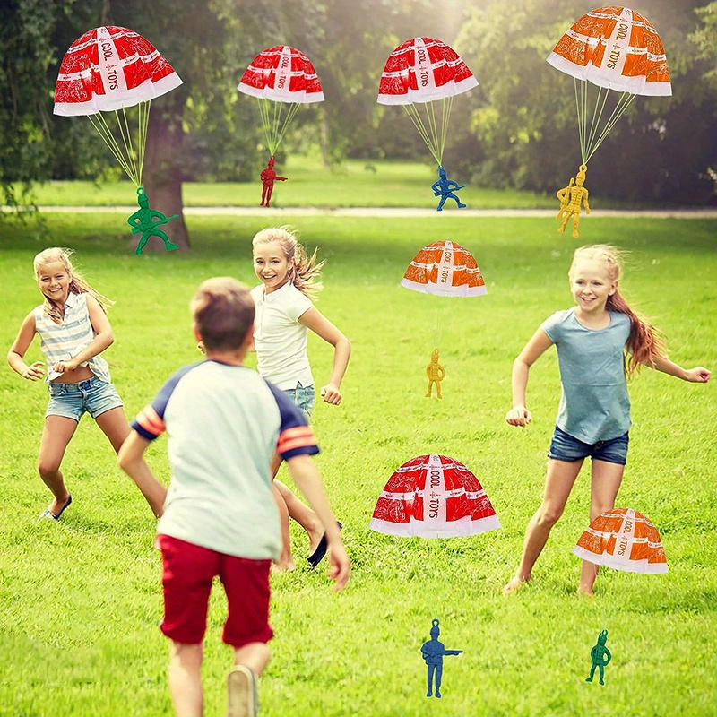 10/100 pçs brinquedos de pára- - Kids Outdoor Games Ideas avaliação e preço