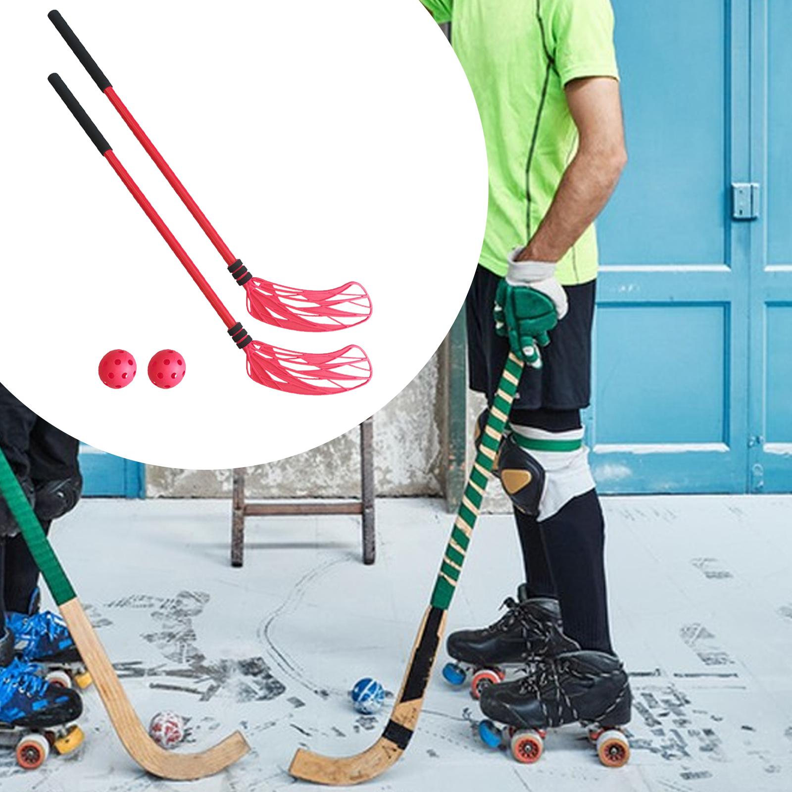 Conjunto Inicial de Hóquei par - Kids Outdoor Hockey Sticks avaliação e preço