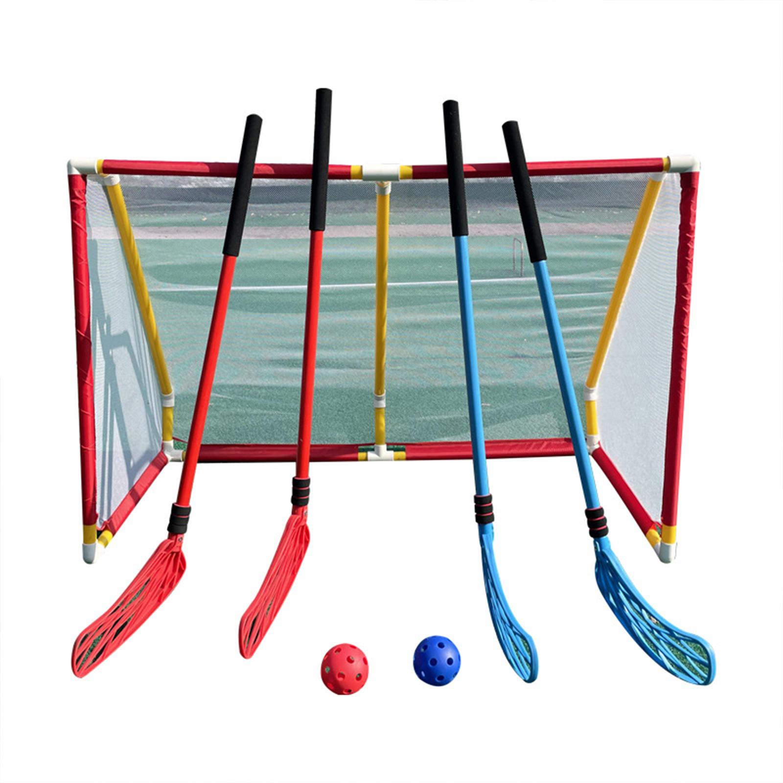 Conjunto Inicial de Hóquei par - Kids Outdoor Hockey Sticks avaliação e preço