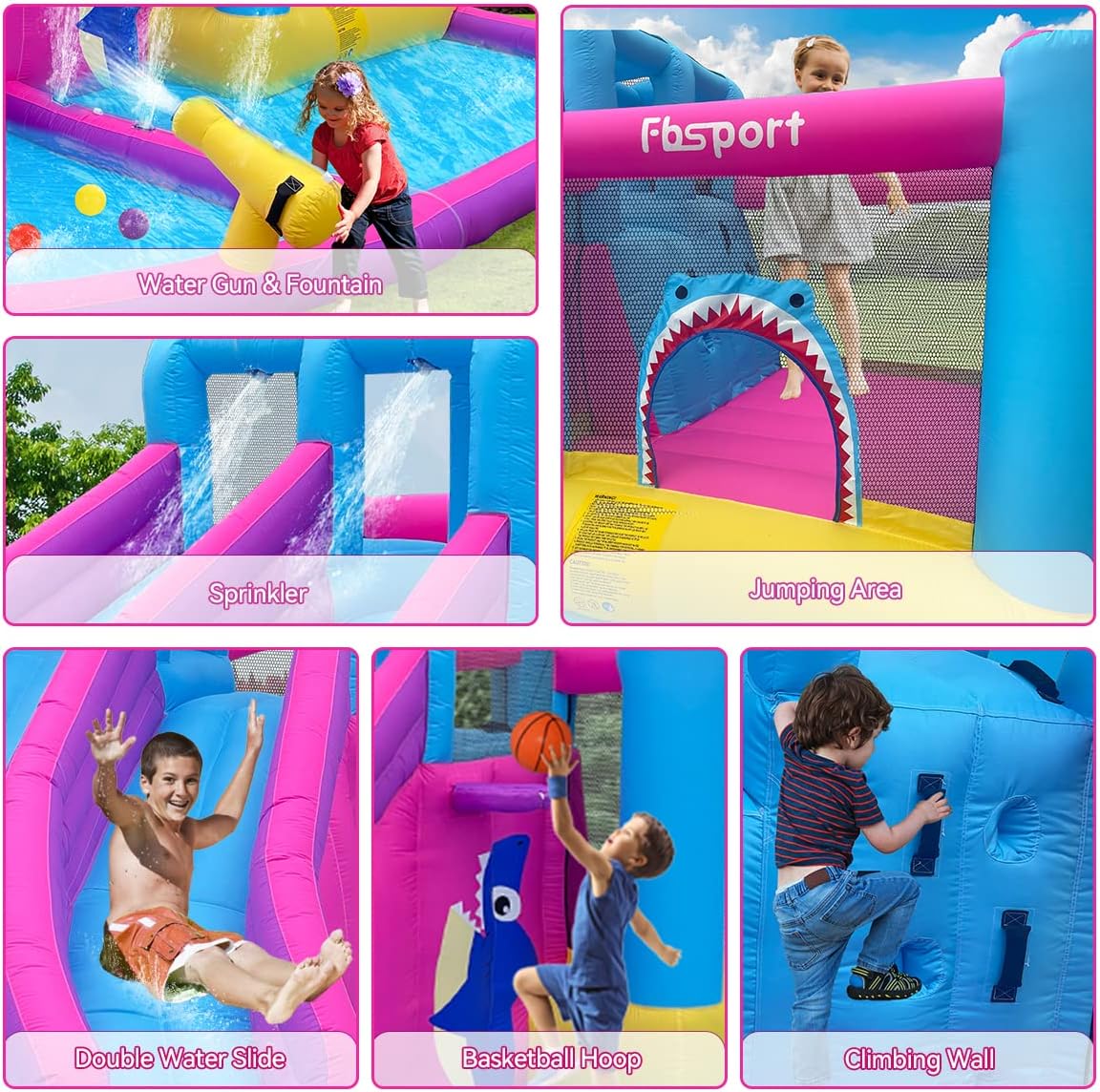 Castelo Inflável com Escorrega - Kids Outdoor Bounce House avaliação e preço