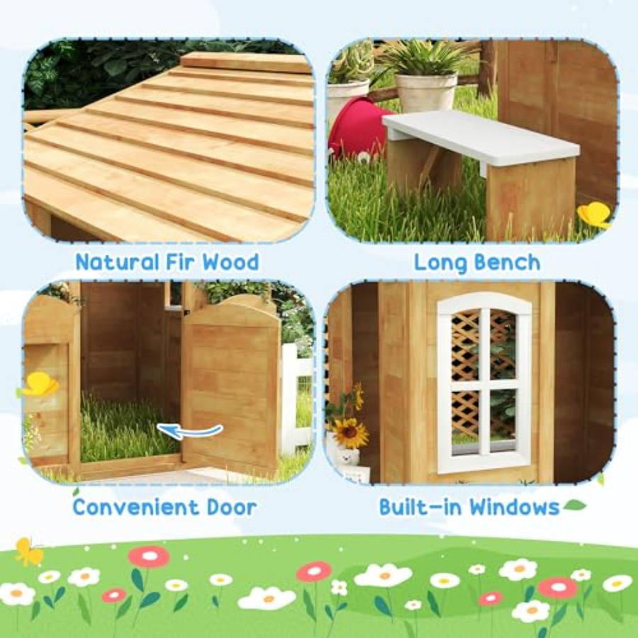 Casa de brincar ao ar livre pa - Kids Outdoor Nature Play avaliação e preço